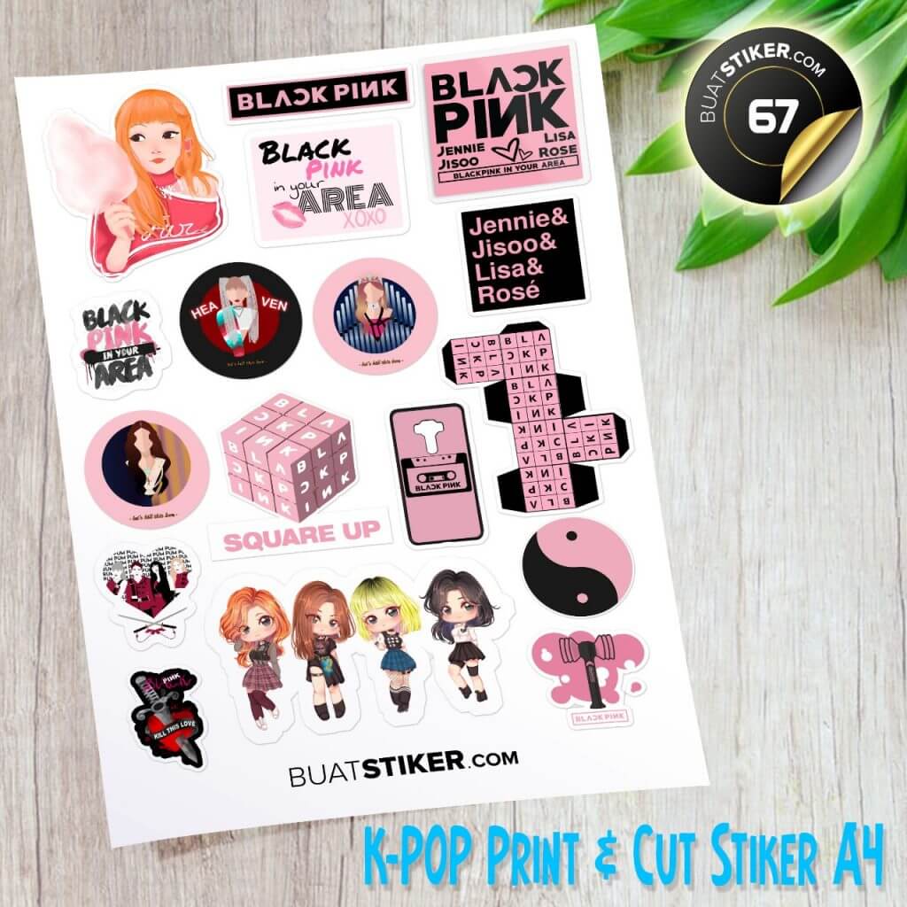 Stiker Print Cut K Pop Stiker Cutting Kpop Murah
